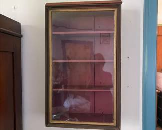Vintage Wall Hanging Display Case