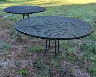 Two Wire Mesh Patio Tables