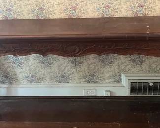 Wood Console Table, Vintage