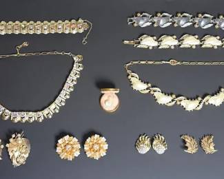 Collection Of Coro Bracelets, Necklaces And Earrings