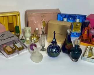 Vintage Fragrance Lot Perfume Bottles, Powders, And Sets