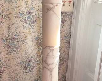 Large Alabaster Pedestal Stand