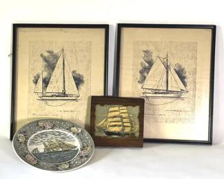 Clipper Ship Sweepstakes Dinner Plate Prints