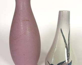 Rookwood Pottery and Hummingbird Vases