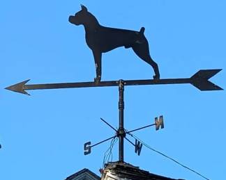 Boxer Dog Weather Vane