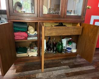 China hutch and some of the items that will be in the sale