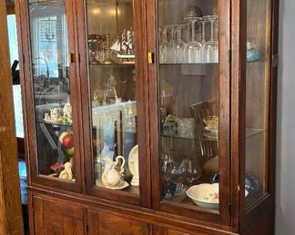 This China hutch and all its contents will be included in the sale