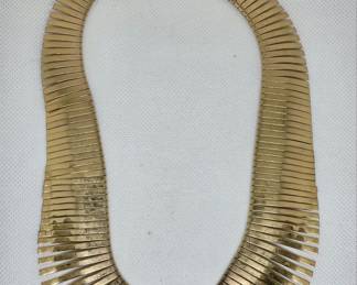 Vintage Gold-Tone Omega Collar Necklace