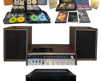 Eclectic Home Audio Lot Sony, Concord, 200 Discs Audiobooks, Box Sets Classic Hits