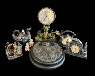 Gothic Fantasy Dragon Decor Kitchenware Lot