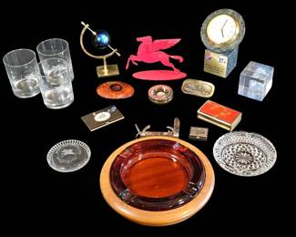 Vintage Mobil Oil Red Pegasus Energy Industry Corporate Collectibles Estate Lot