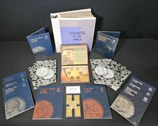 Banknotes of the World Album, US Silver Certificates, US Foreign Coin Folders