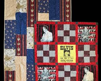 Handmade Vintage Elvis Presley Quilts Tour That Never Was Licensed Presley U.S.A.