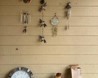 Wind Chimes, Copper Rain Chain, Bird Feeders Accents