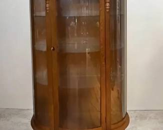 Lovely Oak Curio Cabinet