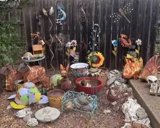 Massive Outdoor Garden Yard Art Collection Metal Art, Talavera More