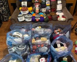 Massive Yarn Craft Stash Bulk Lot