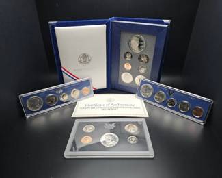 4Set U.S. Mint Collector Lot 1993 Prestige Proof Set Vintage 1960s SMS Proof Sets