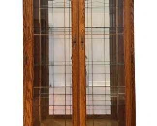 Beautifully Crafted Oak Display Cabinet