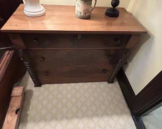 19th Century Empire Chest  - 3 drawers - 
