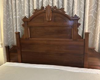 Victorian Headboard converted to King size . .