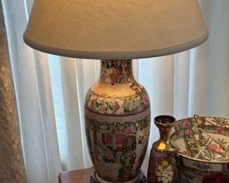 Newer Rose Medallion Lamp 