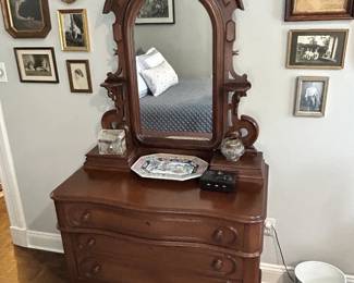 Victorian Walnut Dresser Eastlake -