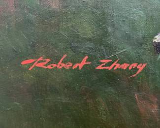 Oil on Canvas Signature 