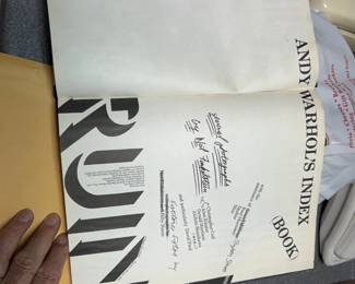 Rare Andy Warhols Index Book