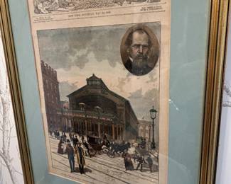 Harpers Weekly framed - 