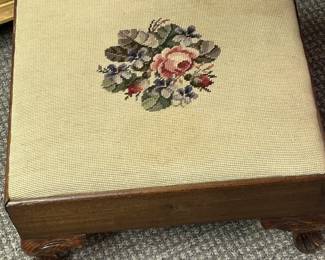 Needle point Foot Stool - 
