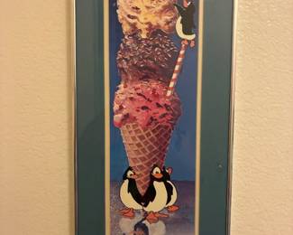 Ice cream themed art print