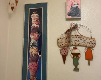Ice cream themed art