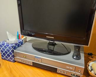 20" TV and VHS & DVD Player