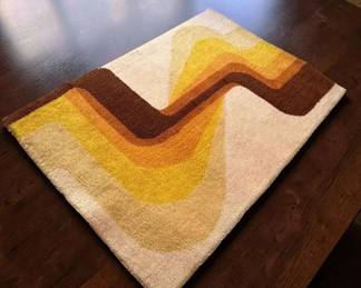 1970s Stromboli wool shag rug made by K.V.T.