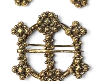 Traditional Norwegian Mens Bunad Horn Ring