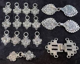 Dirndl Lacing Hooks or Clasps