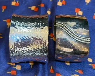 Silver Cuff Bracelets Square Scarf