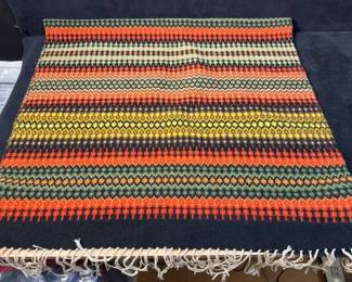Norwegian Woven Coverlet Textile