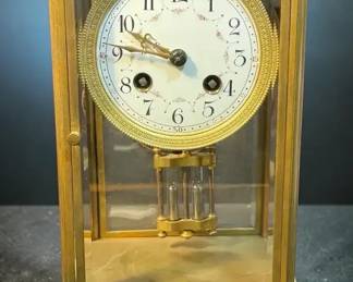 Antique French Mercury Pendulum Carriage Clock