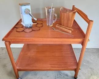 Danish Teak Serving Cart Accessories