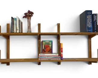 MCM Modular Wood And Edge Grain Finish Shelves