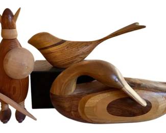 Wooden Decor Duck, Viking Small Bird