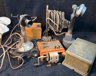 Western Electric Scissor Wall Phone Other Vintage Telephone Equipment