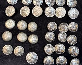 Norwegian Pewter Buttons.
