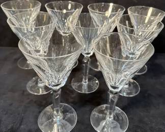 Waterford Sheila Cut White Wine Glasses