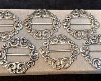 A set of ornate dirndl apron buckles