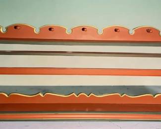 Painted Wood Wall Display