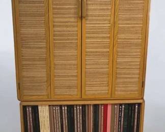 Wood And Edge Grain Finish Stacking Cabinet
