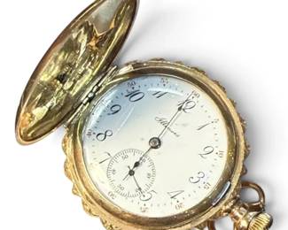 Antique Illinois Watch Company Ladies Pocket Watch